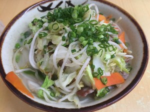 明石食堂の野菜そば
