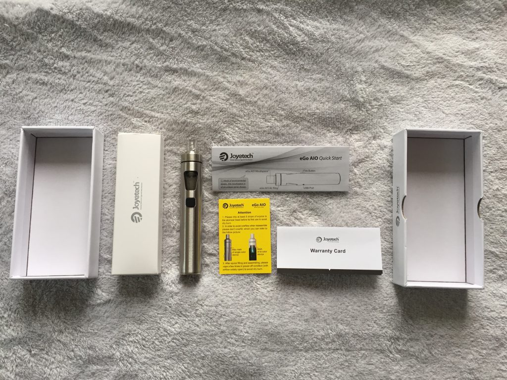 最初の1本はJoyetech eGo AIO スターターキット (Silver)がオススメ