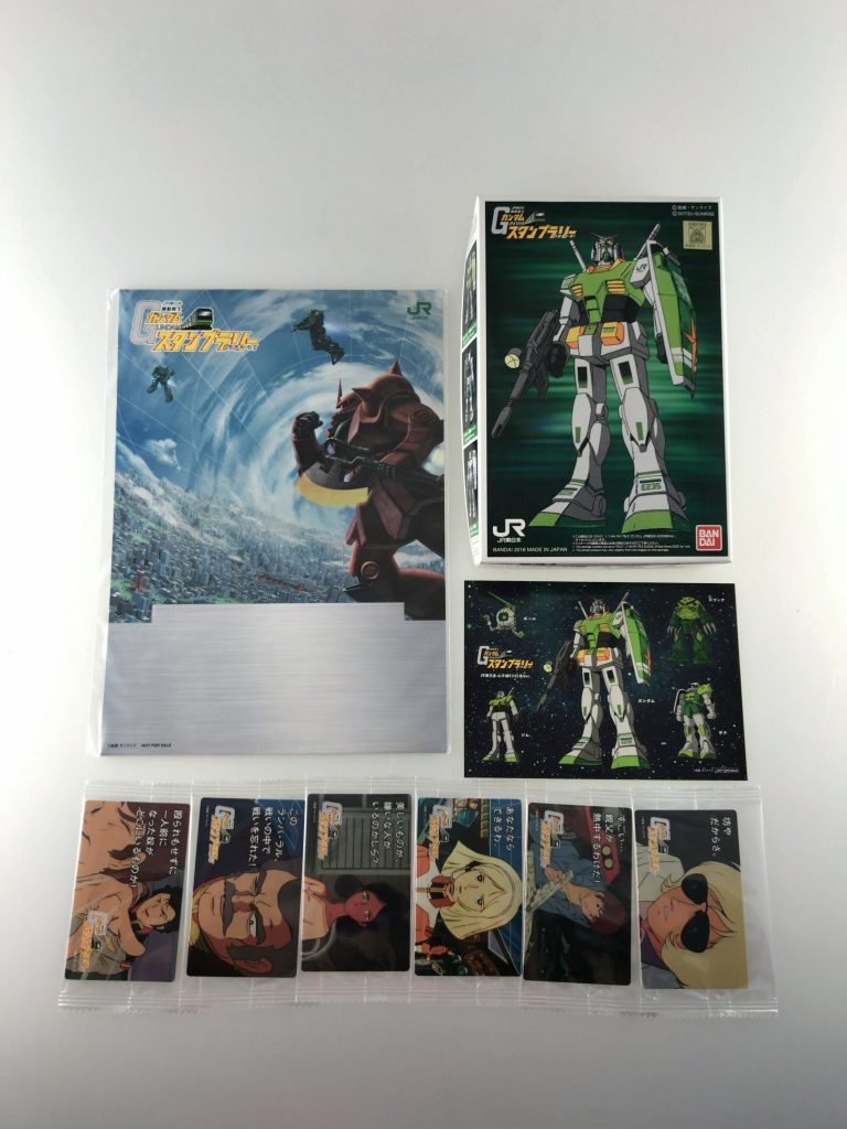 ガンダムスタンプラリーでもらえる賞品は5種類