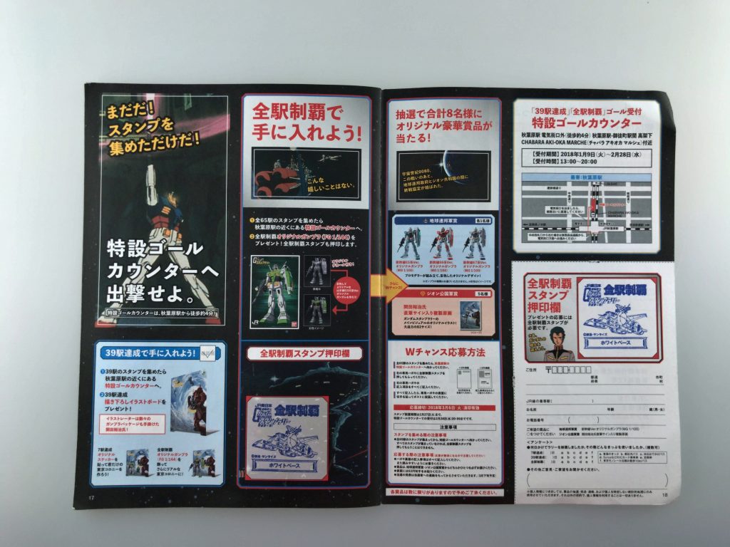 ガンダムスタンプラリー2018を65駅全制覇するのに大事な3つのポイント