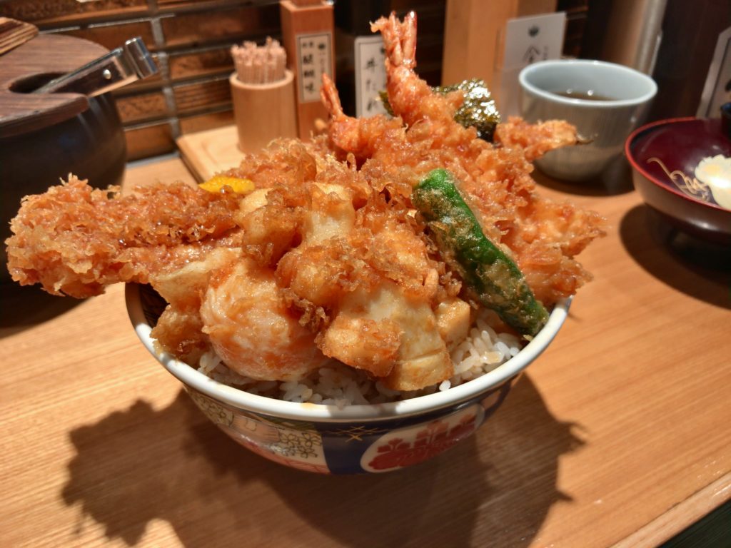 金子半之助の天丼 松(1,380円)
