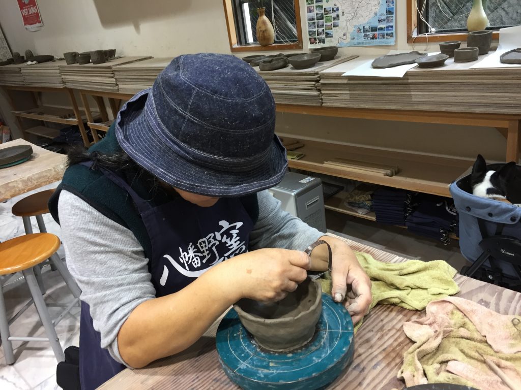 八幡野窯で陶芸体験