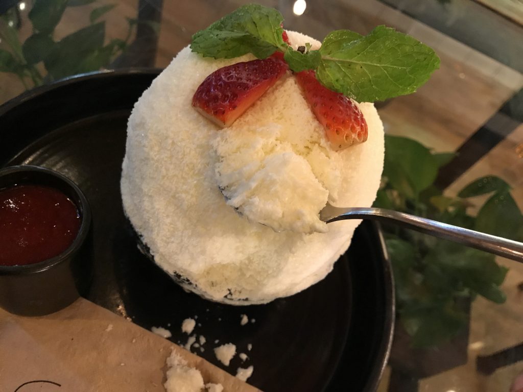 Strawberry Cheesecake Pingsu（600円）