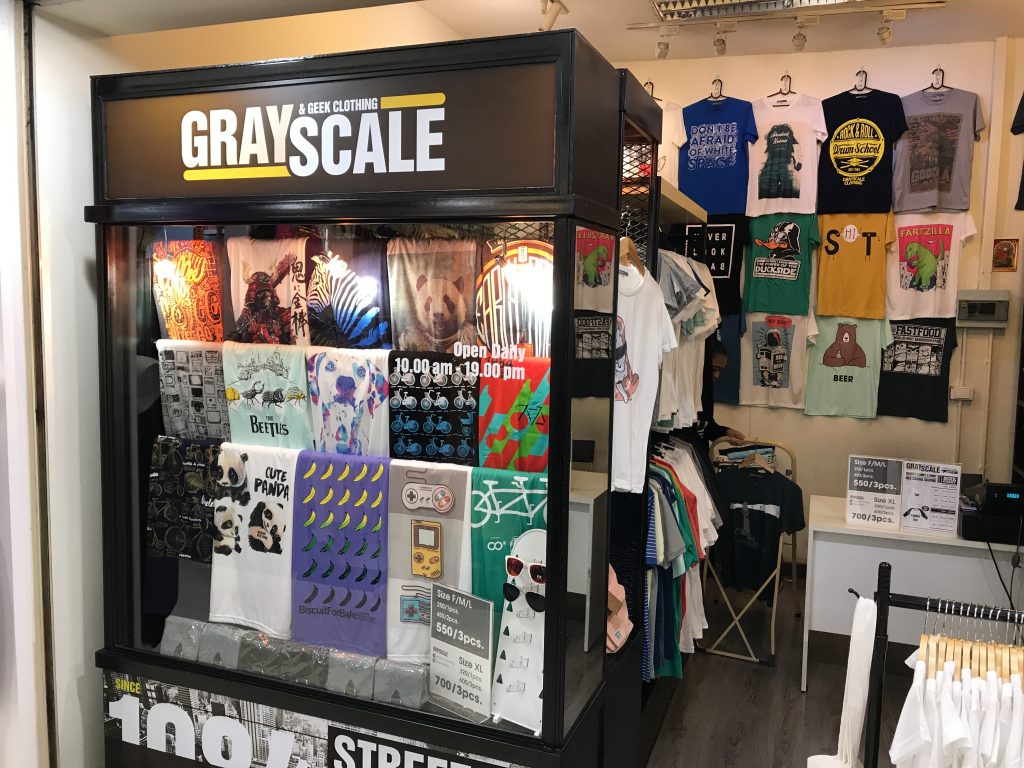 バンコクで一番好きなTシャツのお店「GRAY SCALE」