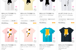 お洒落なTシャツ通販を発見！fukuneko-laboのデザインが可愛い