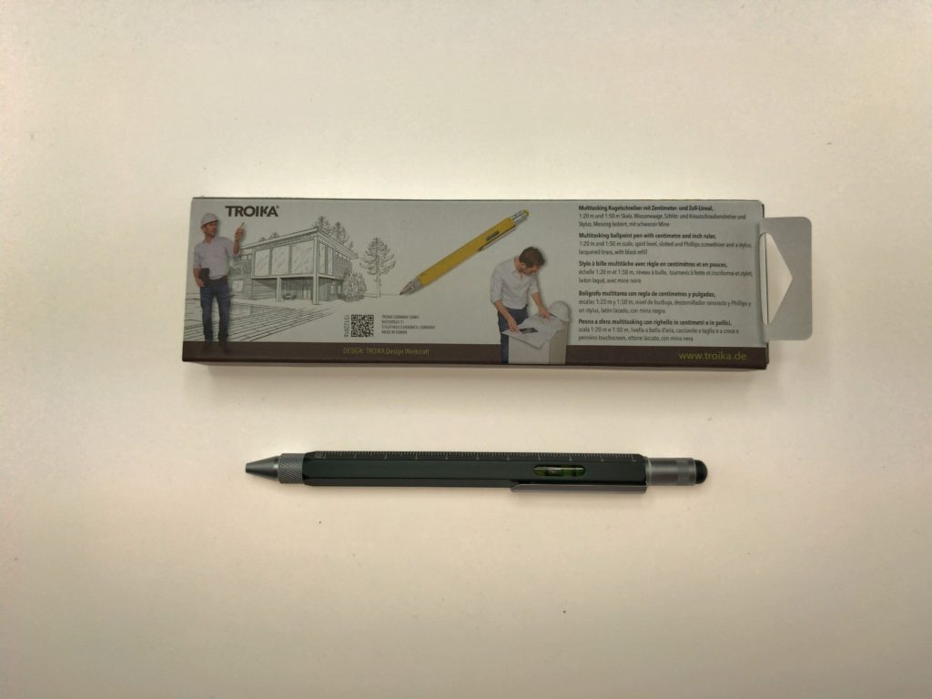 【多機能ペン】TOROICAのマルチボールペンCONSTRUCTIONの外箱