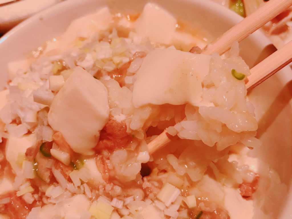 しっかり辛くてでも優しい味。麻婆豆腐というカテゴリーでは陳麻婆豆腐の方が好みだけど、これはこれであり。